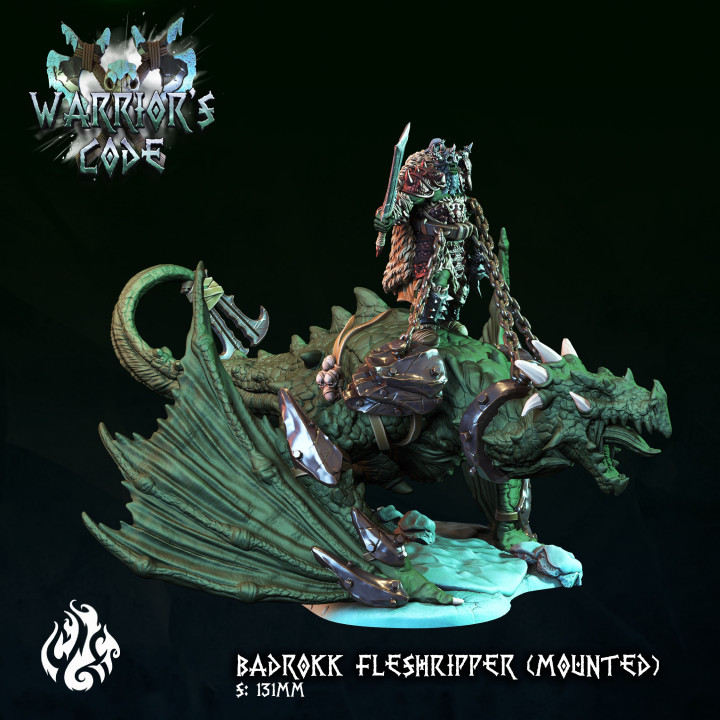 Badrokk Fleshripper, mounted on Wyvern