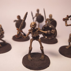 Picture of print of Modular Skeleton Miniatures
