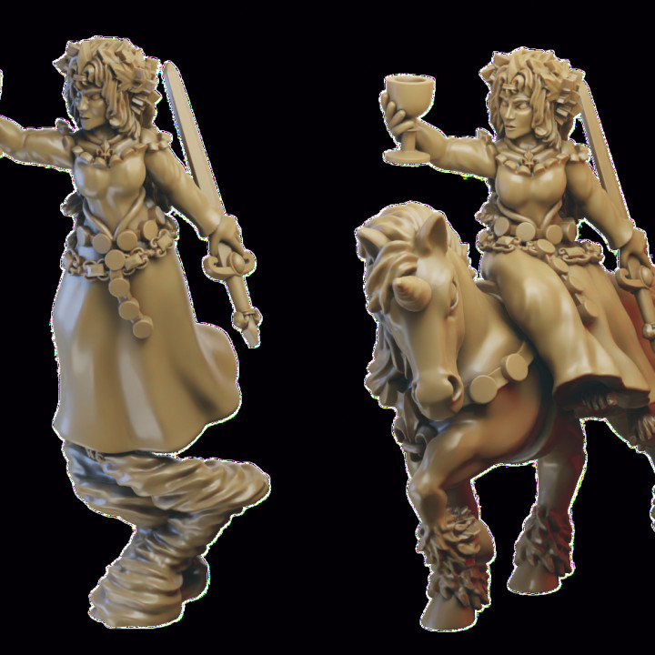 Prophetess of the Ancients miniature (32mm, modular) image