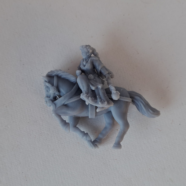 Prophetess on horse miniature (32mm) image