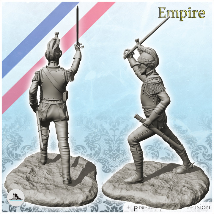 Cuirassier Napoleonic soldier 1 - Great Army Napoleon XIXe Napoleonic wars character image