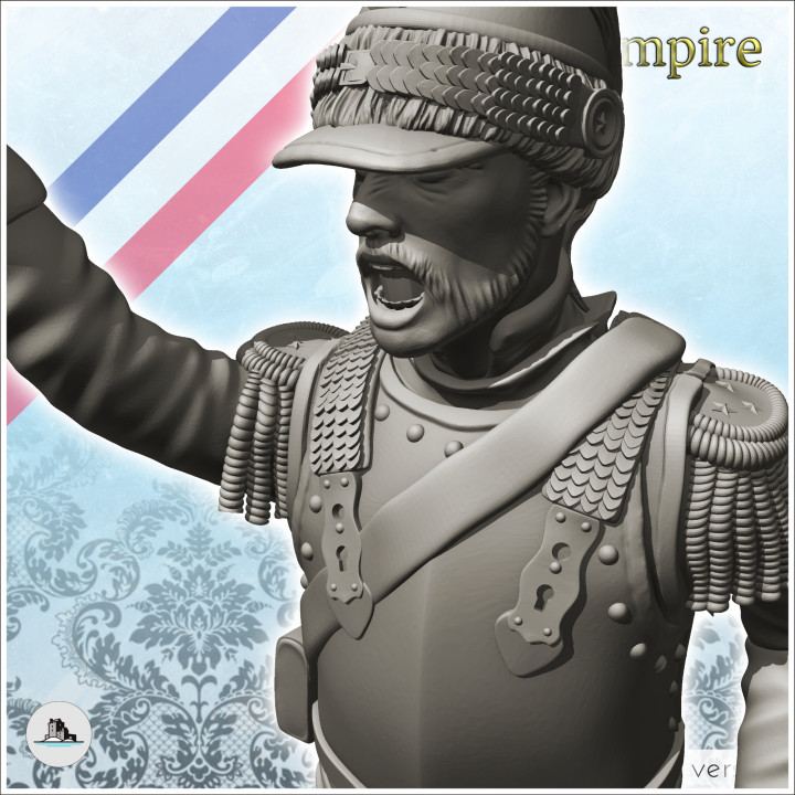 Cuirassier Napoleonic soldier 1 - Great Army Napoleon XIXe Napoleonic wars character image