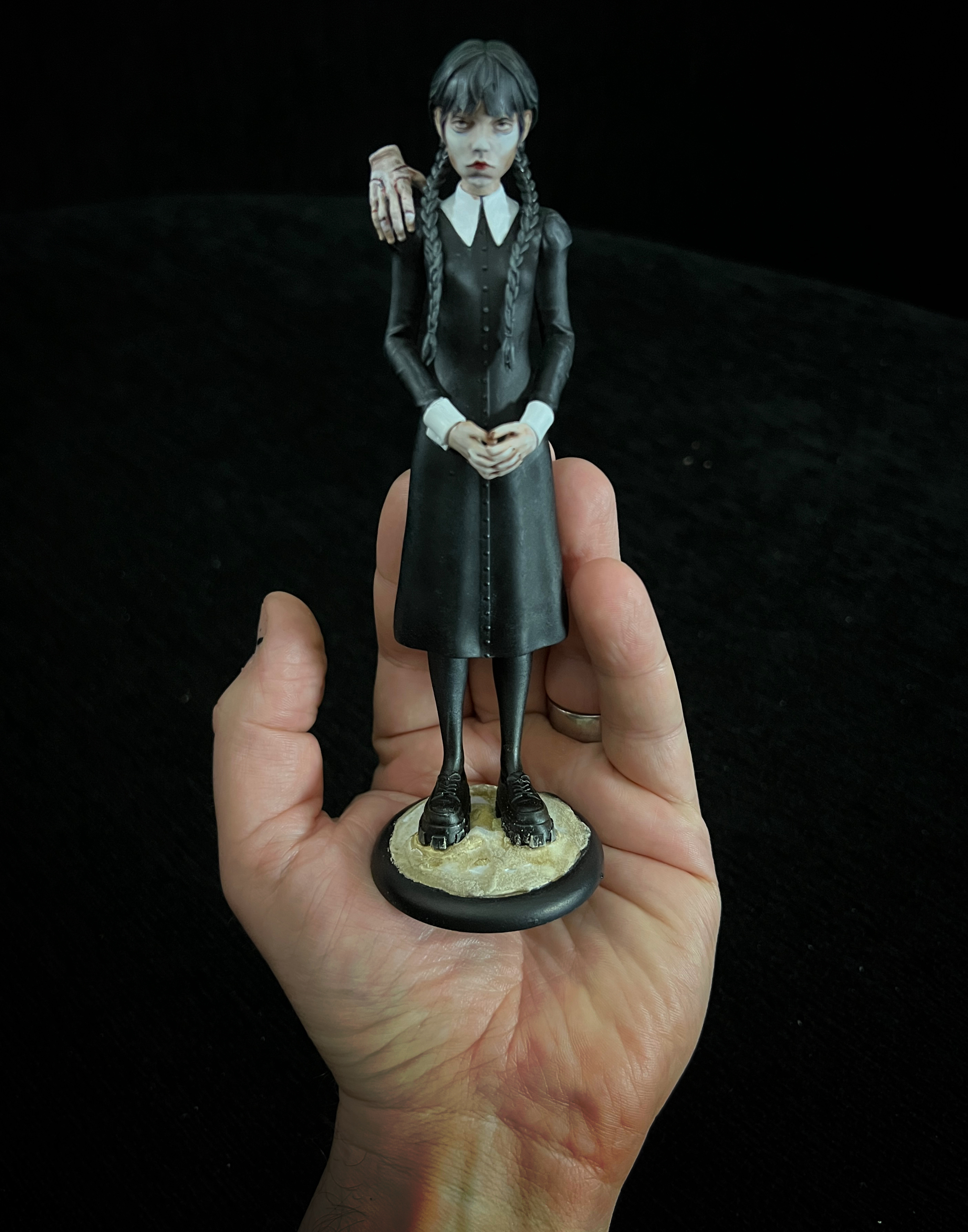 3D Printable Wednesday Addams fanart sculpt by Andrew Yakovlev