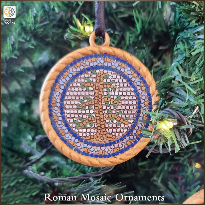 Christmas Ornaments - Roman Mosaic image