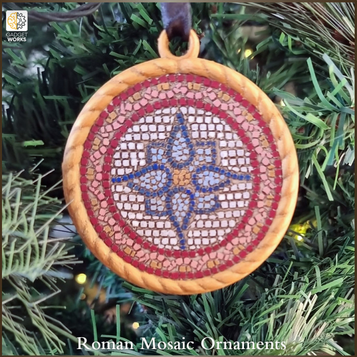 Christmas Ornaments - Roman Mosaic image