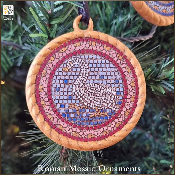 Christmas Ornaments - Roman Mosaic image