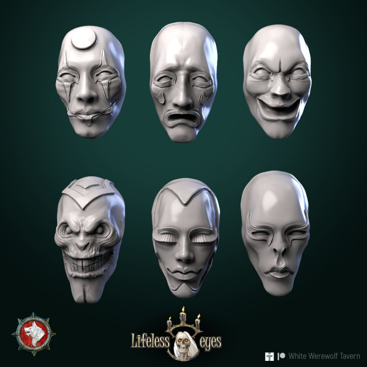 Set of Masks pre-supported