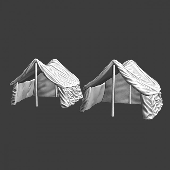 Two Medieval Infantry Tents