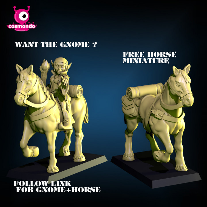 FREE Horse Saddled for Our Wizards + Link to Gnome image