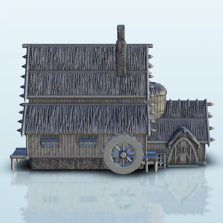 Viking water mill - Alkemy Lord of Rings War of the Rose Warcrow Saga 28mm 15mm image