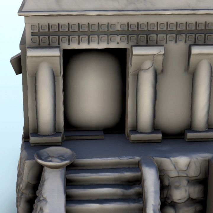 Mesoamerican temple with four stairs 19 - Maya Aztec Cuetzpal Seraphon Lizardmen Medieval Ancient Cusco