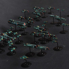 Picture of print of SCI-FI Ships Fleet Pack Frontiers - Anglo-European Alliance - Presupported