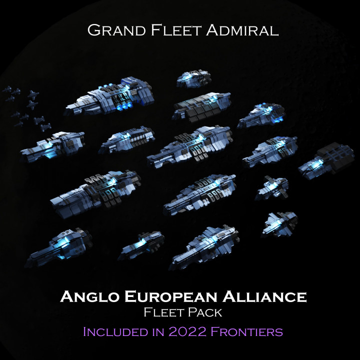 SCI-FI Ships Fleet Pack Frontiers - Anglo-European Alliance - Presupported image