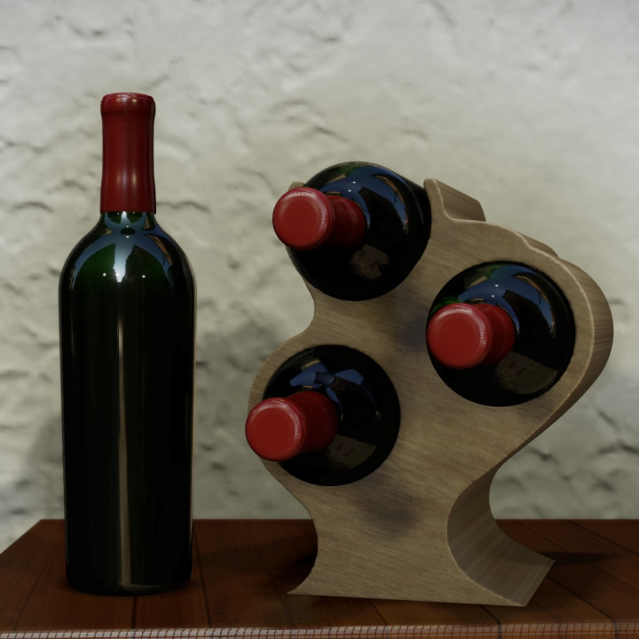 WINE RACK FOR 3 BOTTLES