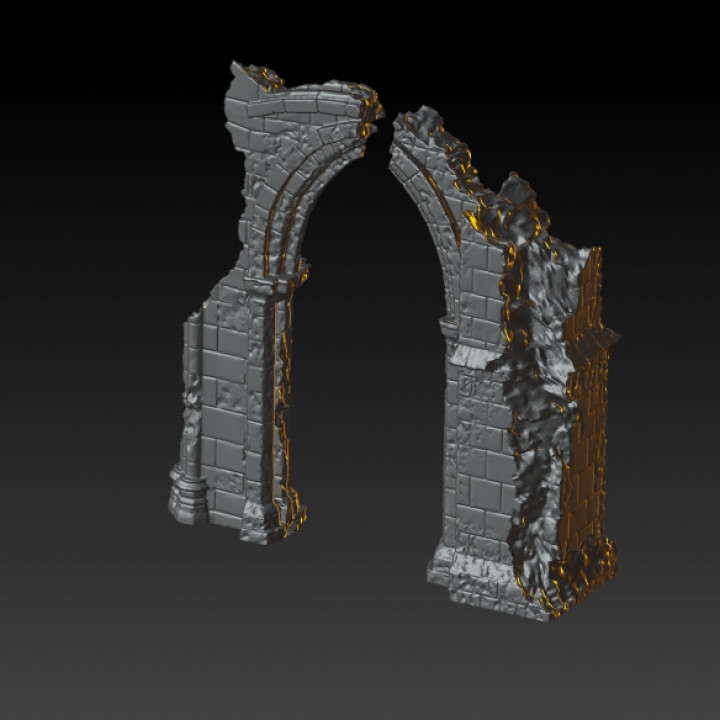 Ruins. 28 and 32mm Scale. RPG