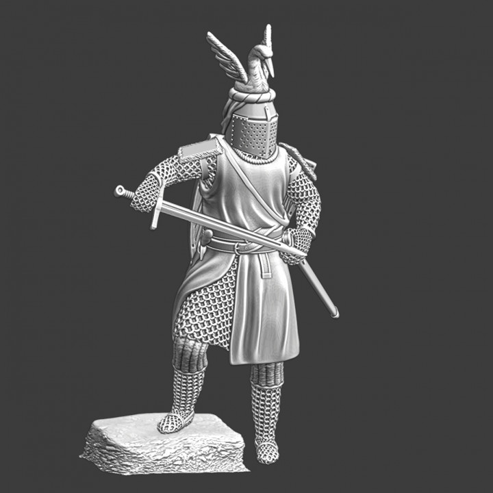 3D Printable Medieval Knight Sir. Svane (Swan in English) by Northern ...