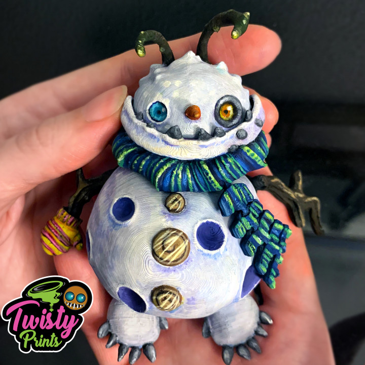 3D Printable ARTICULATED MONSTER SNOWMAN by TwistyPrints