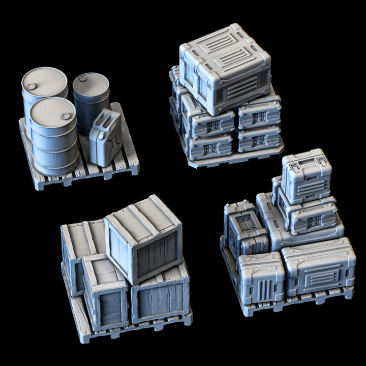 3D Printable Drones + props set at 32mm and One 100mm(Drone) by Extra Guy