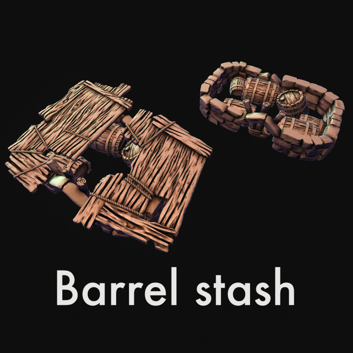 Barrels in a kind of stash image