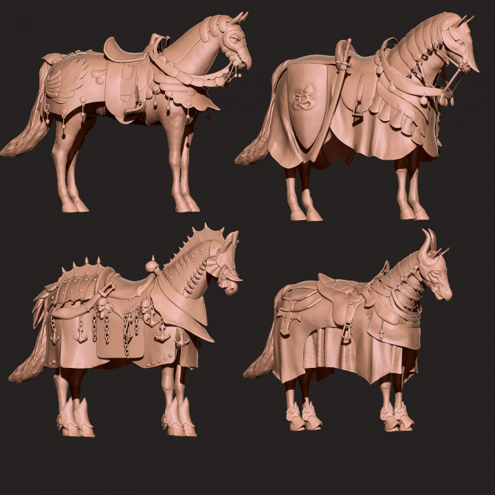 Horse in armor V.9