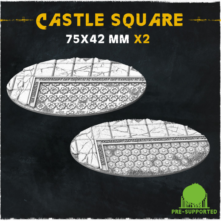 Castle Square (Big Set) - Wargame Bases & Toppers 2.0