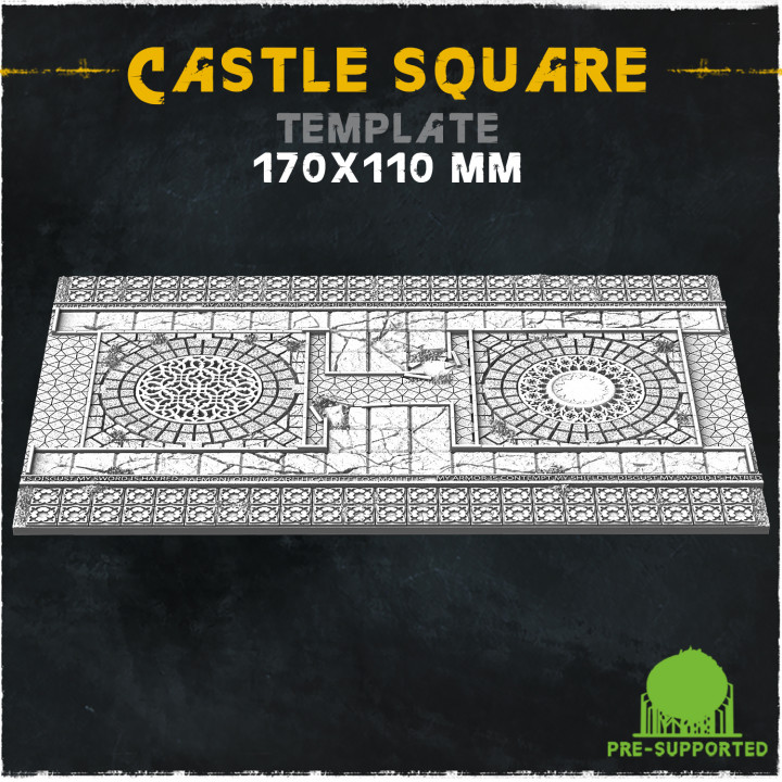 Castle Square (Big Set) - Wargame Bases & Toppers 2.0