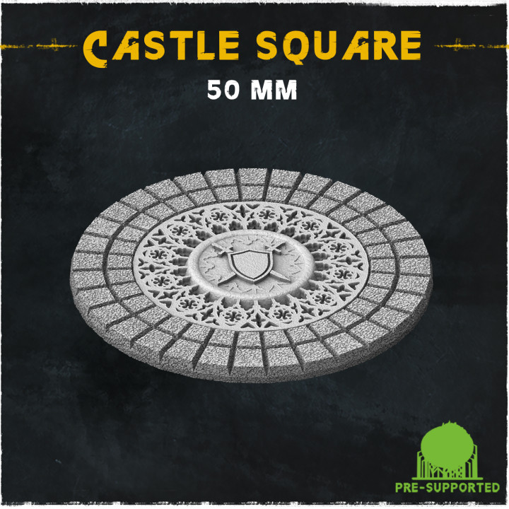 Castle Square (Small Set) - Wargame Bases & Toppers 2.0