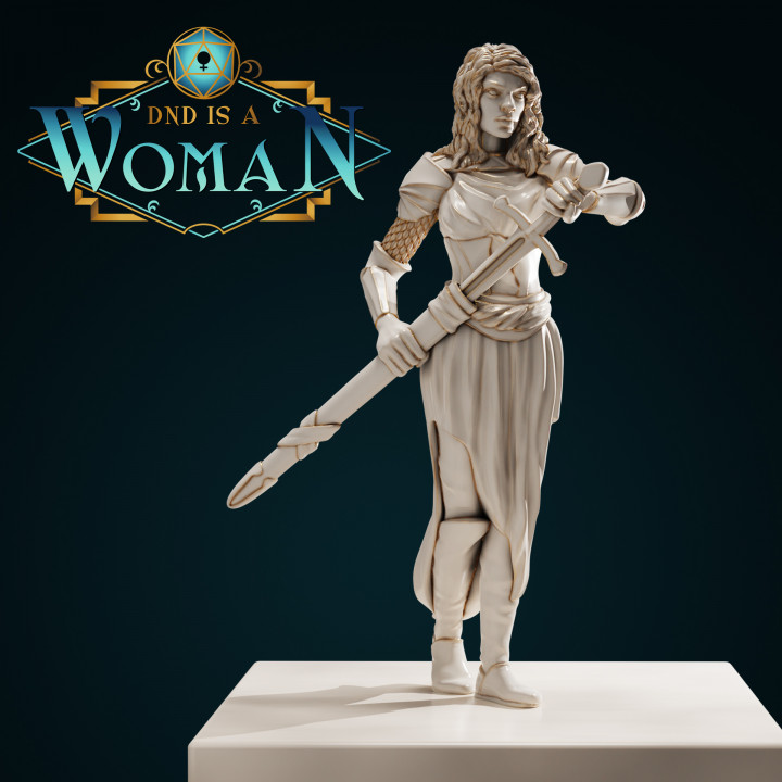 Aasimar Cleric - Amahiah - 28/32mm and 75mm