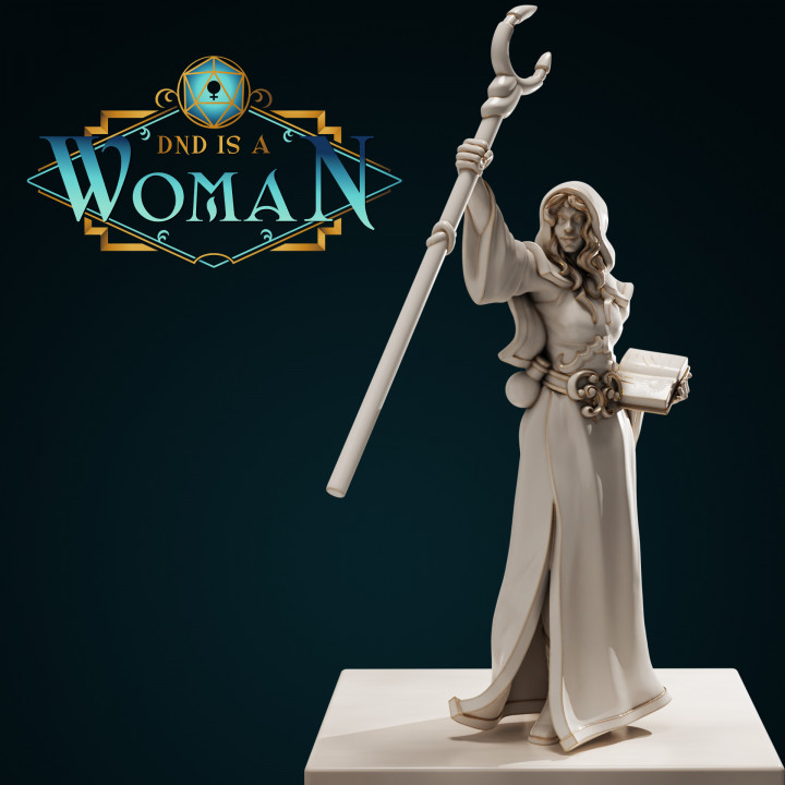 Drow Wizard - Lucasina - 28/32mm and 75mm image