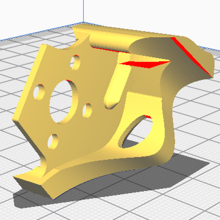 "demibot" printed drone skids (topmount)