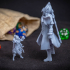 The Hero, Fire Quest Miniature - Pre-Supported print image