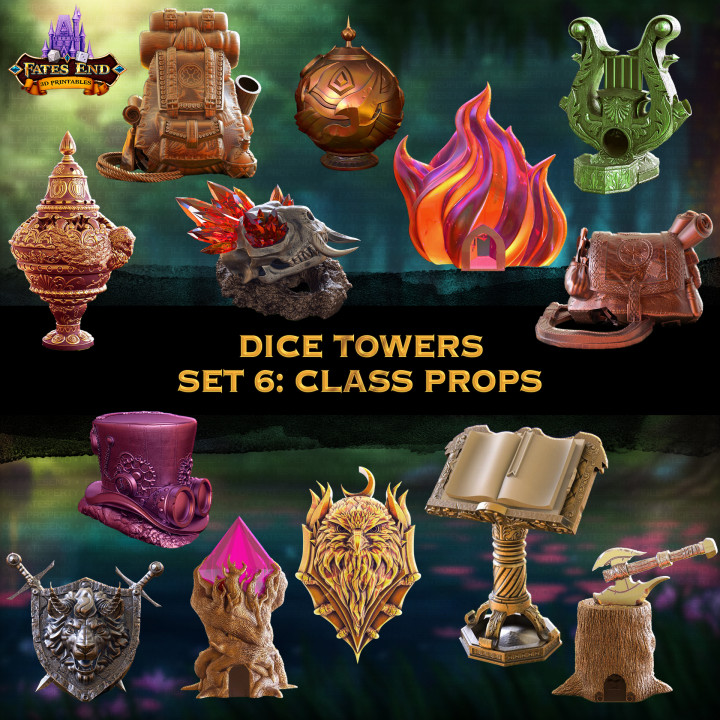 Set 6: Class Prop Dice Towers image