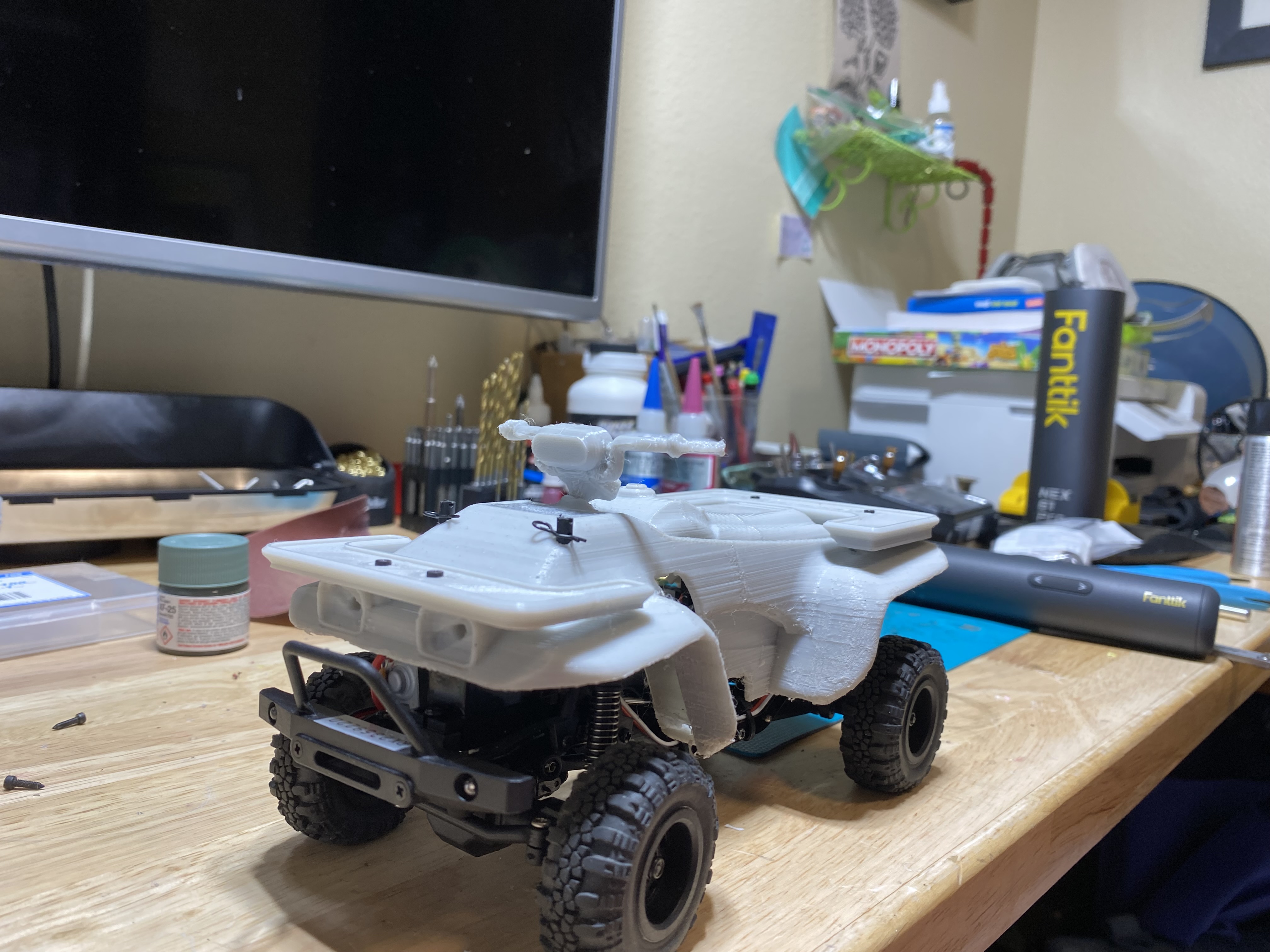 3D Printable CGRC 400 ATV Chassis and Body set for Axial