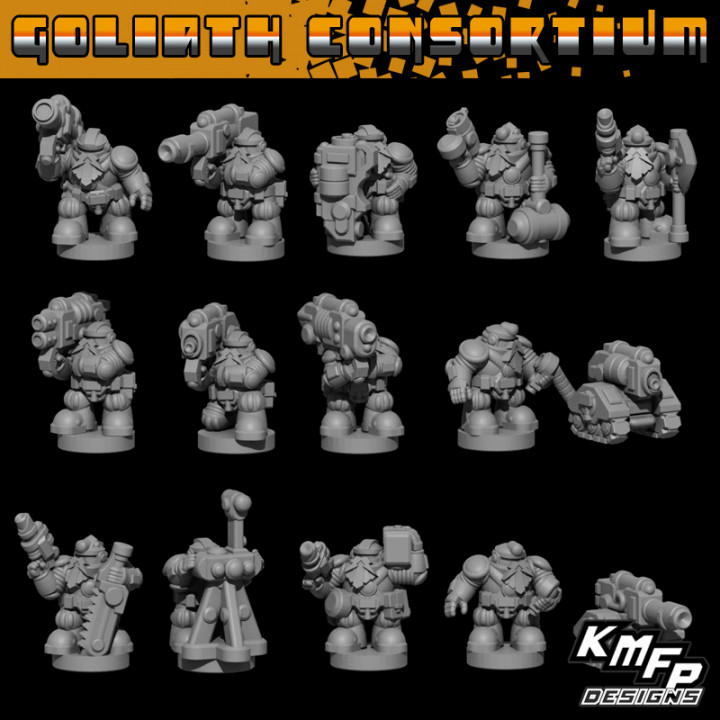 Goliath Consortium Brotherhood Thunder Squad (6-8mm) image
