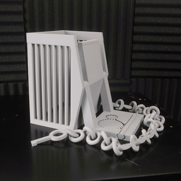 Phone Jail Cell (Print-in-place) image