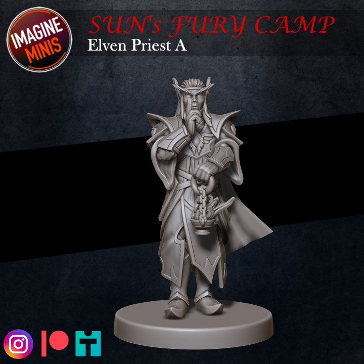 Sun's Fury Camp - Elven Priest A image