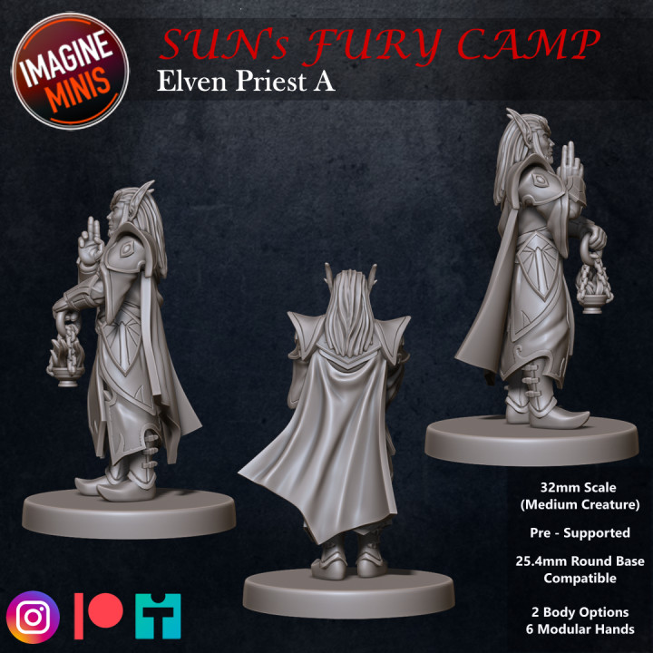 Sun's Fury Camp - Elven Priest A image