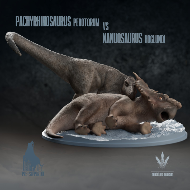 Pachyrhinosaurus perotorum vs Nanuqsaurus hoglundi : End is Nigh image