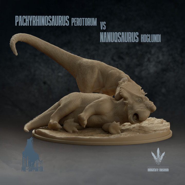 Pachyrhinosaurus perotorum vs Nanuqsaurus hoglundi : End is Nigh image