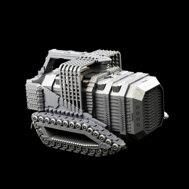 Armored Cargo Crates and Hauler Tabletop Terrain image