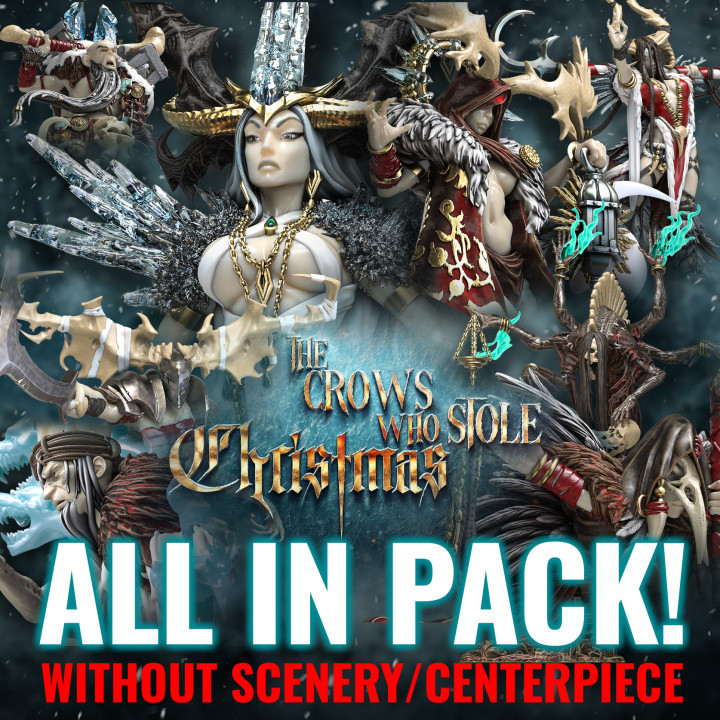 The Crows Who Stole Christmas All in Pack (without scenery/Centerpiece) image