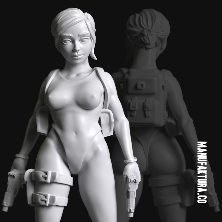 Pop Series 02a - Sexy Tomb Explorer in Swimsuit image