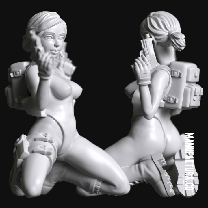 Pop Series 02b - Sexy Tomb Explorer in Swimsuit