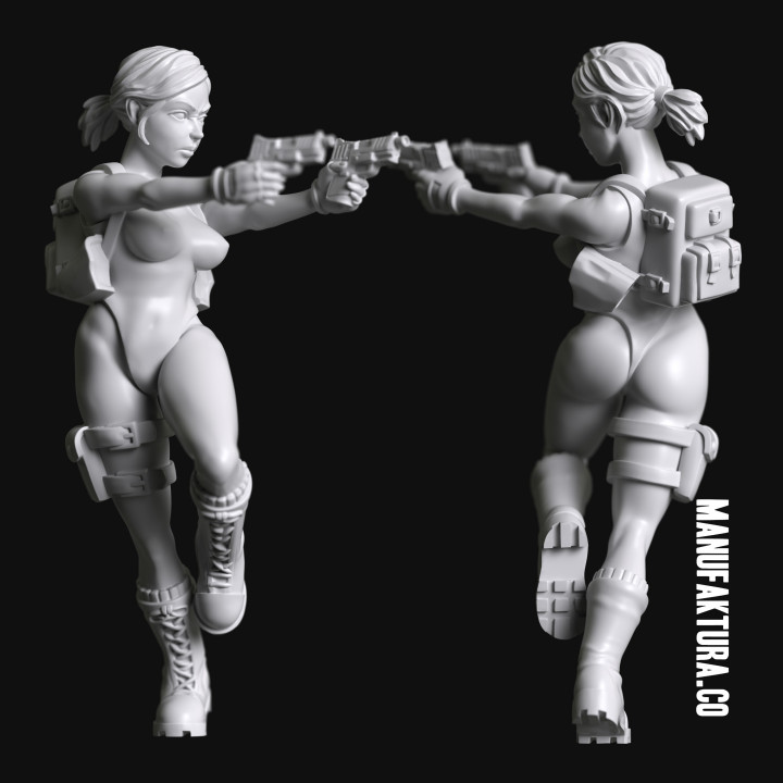 Pop Series 02c - Sexy Tomb Explorer in Swimsuit