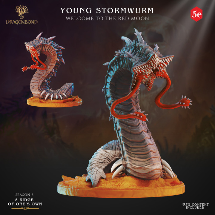 Dragonbong Tribes Young Stormwurms (2 poses) image