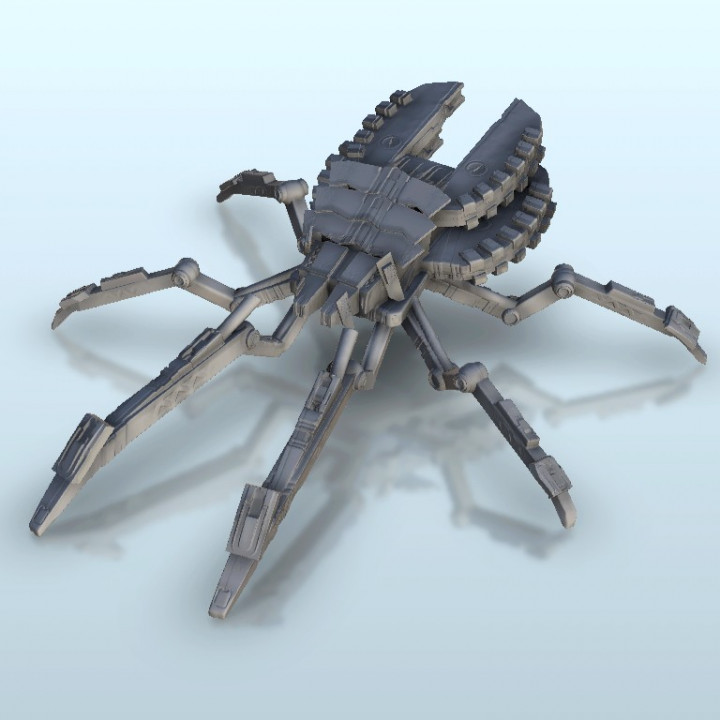 Robot Spider - Future Sci-Fi SF Post apocalyptic Tabletop Scifi image