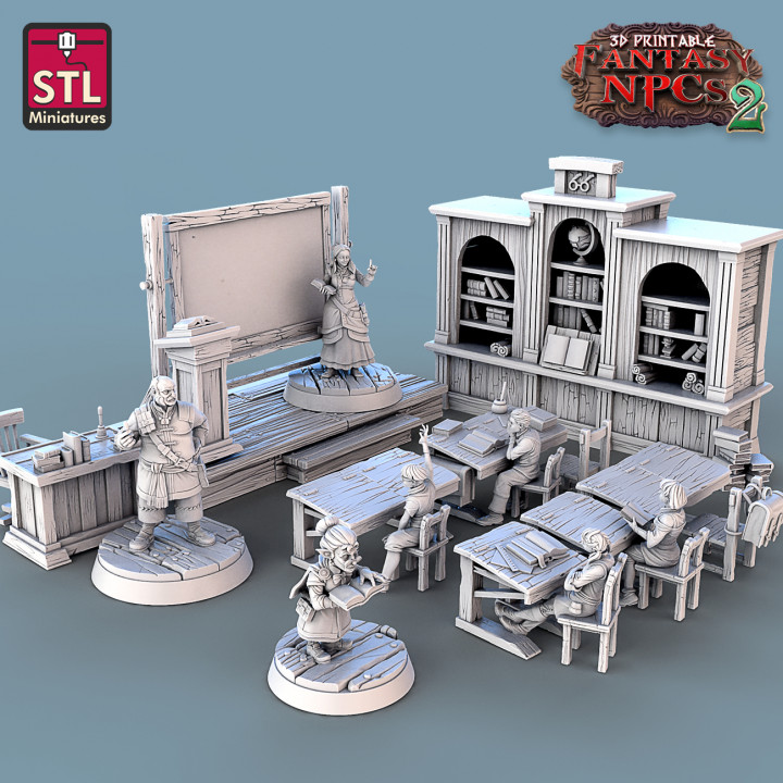 Fantasy NPCs 2 - Classroom Set