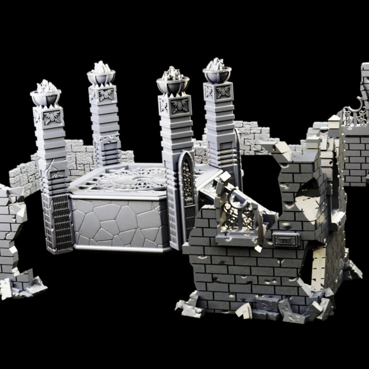 Gothic Temple And City Ruins For Tabletop Games image