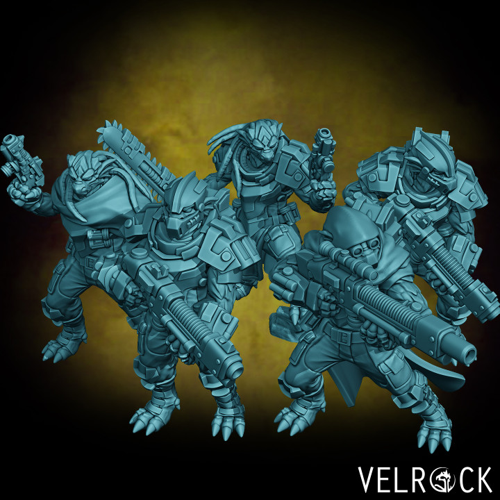 Dragonborn Trooper Squad (PRESUPPORTED) image
