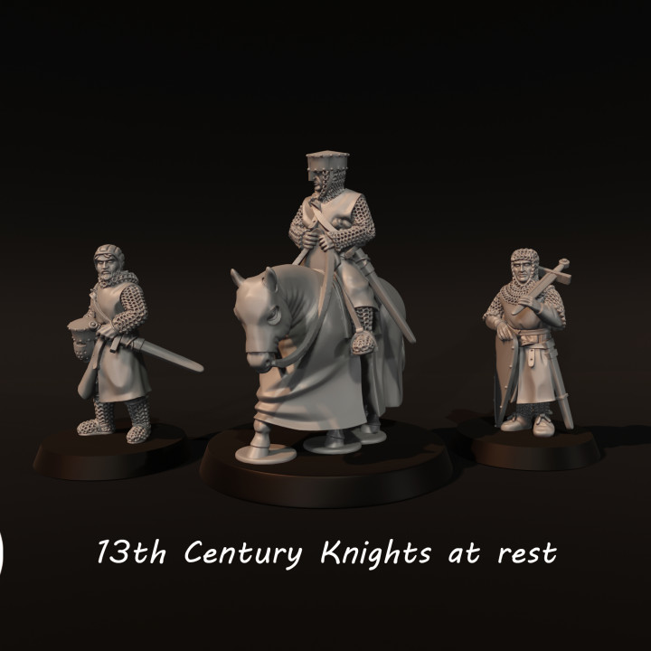 13th Century Knights At Rest